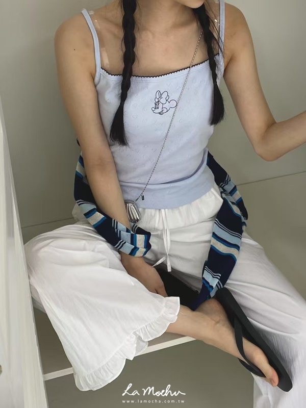 簍空愛心米妮背心
